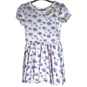 NEW Dot Dot Smile Purple Watercolor Bam! Cap Sleeve Dress 12-24M